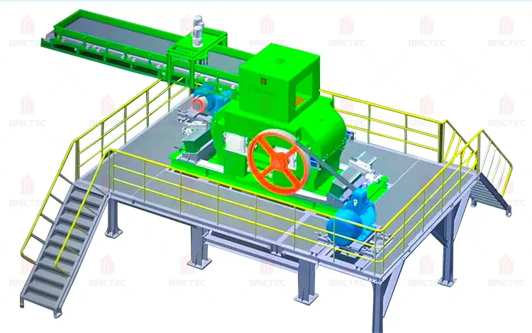 Ziegelzerkleinerungsmaschine Superfeinwalzenbrecher für die Ziegelverarbeitung Teil 3