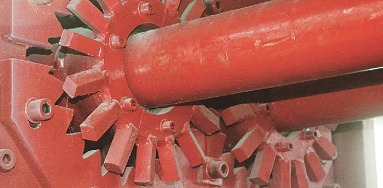 Maschinen zur Ziegelherstellung Mittelklasse-Doppelstufen-Vakuum-Extruder für Tonziegel und Fliesen 6