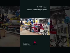 Maschine für Tonziegel in der Produktionslinie und im Bauprozess in Malaysia CBT-Projekt